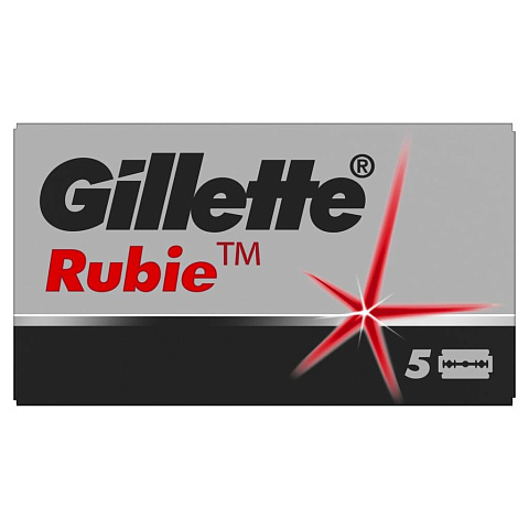 Лезвия Gillette, Rubie, для мужчин, 5 шт