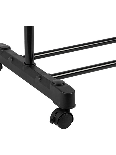 Вешалка напольная 82х42х96-168 см, Рыжий кот, пластмасса, металл, с колесами, полка для обуви, телескопическая, CR460, 311-410