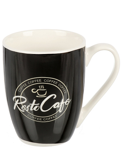 Кружка керамика, 360 мл, Кофе гоу, Y4-11309, в ассортименте
