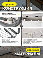 Качели садовые 4-местные, 245х144х187 см, 350 кг, Прованс, раскладываются в кровать, с москитной сеткой, антрацит, A03A.606, металл - фото 4
