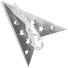 Елочное украшение Звезда, серебро, 30 см, SYZWX-202287 - фото 2