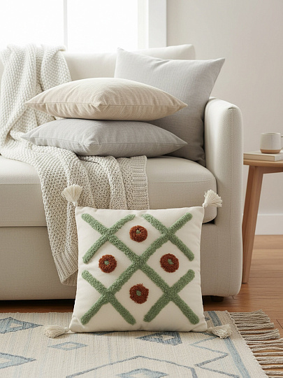 Наволочка декоративная Бохо, канвас, 45 х 45 см, A130218