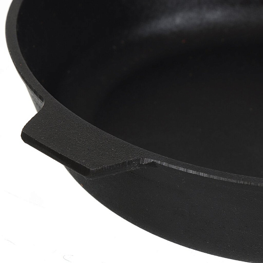 Сковорода чугун, 26 см, Камская посуда, с крышкой, с ушками, индукция, у6062