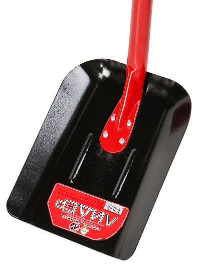 Лопата совковая, сталь, 1.5х295х1120 мм, черенок металлический, Инструм-Агро, Лидер, 060107, эргономичная, с V рукояткой