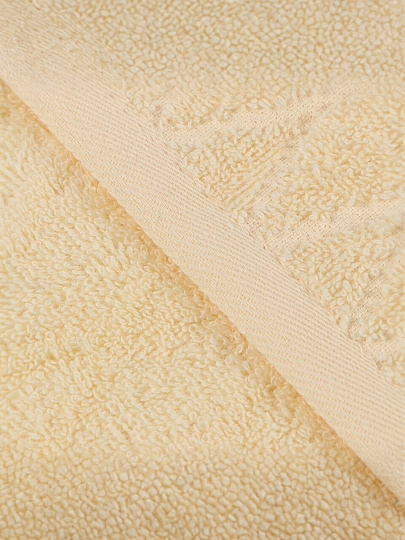 Полотенце кухонное махровое, 30х50 см, 450 г/м2, 100% хлопок, Barkas, Ромбы, молочное, Узбекистан