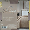 Покрывало евро, 220х240 см, 100% полиэстер, стеганое, Silvano, Сетка, светло-бежевое - фото 14
