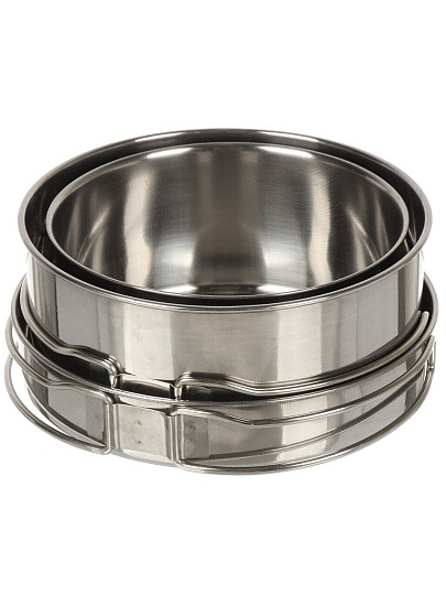 Набор посуды походный, нержавеющая сталь, 4 предмета, Ecos, Camp-S12, 106941