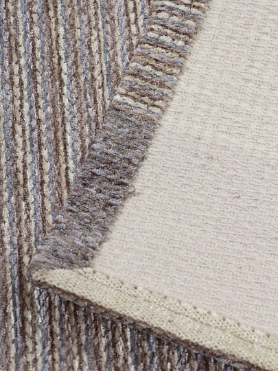 Ковер интерьерный 0.75х1.6 м, Лаос, прямоугольный, без рисунка, светло-серый, 285 X