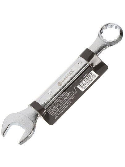Ключ комбинированный, Bartex, 17 мм, CrV сталь, Эко