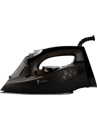Утюг Leonord, LE-1812, 2600 Вт, керамика, вертикальное отпаривание, противокапельная система, система самоочистки, спрей, 1.8 м, черный