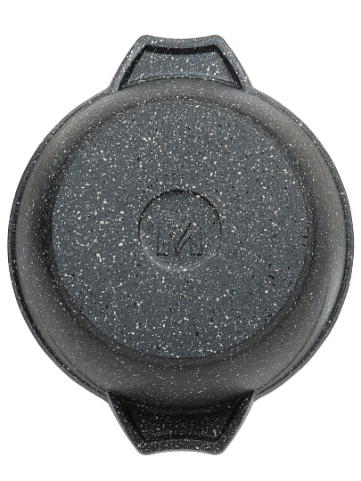 Кастрюля алюминий, антипригарное покрытие, 1 л, крышка стекло, Мечта, Гранит, 41701