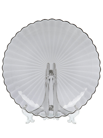 Тарелка обеденная, стекло, 25 см, Магия, ОСЗ, С2436, графит