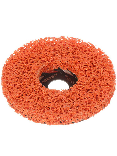 Круг шлифовальный LugaAbrasiv, диаметр 125 мм, посадочный диаметр 22.23 мм, зернистость 80, оранжевый, коралловый, универсальный