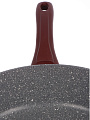 Сковорода литой алюминий, 28 см, антипригарное покрытие, Горница, Рубин, с крышкой, с9281РБ - фото 6
