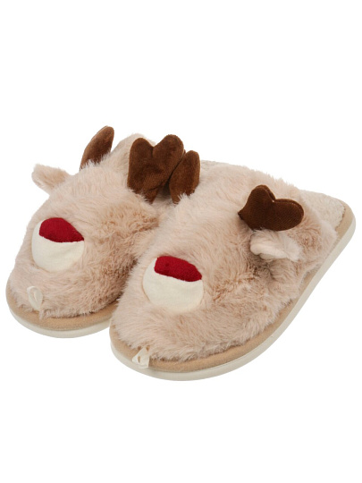 Тапки жен, бежевый, р-р 38-39, Пушистики, A210402