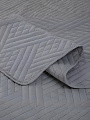 Покрывало евро, 220х240 см, 100% полиэстер, стеганое, Silvano, Сетка, темно-серое - фото 10