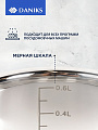 Ковш нержавеющая сталь, 0.8 л, крышка стекло, металлическая ручка, индукция, Daniks, GS-01311-12SP/SD-512S - фото 4
