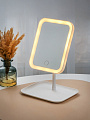 Зеркало настольное, 14х25 см, квадратное, с подсветкой, 3 уровня яркости, A070055 - фото 2