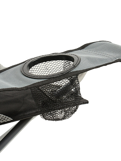 Стул-кресло 59х59х110 см, серо-черное, полиэстер 600D, 120 кг, YTBC1007-black/grey