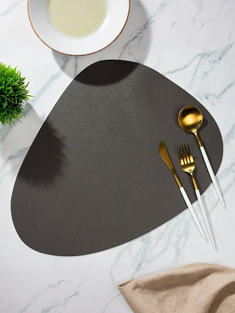 Салфетка для стола полимер, 44х35.5 см, круглая, Y4-8372