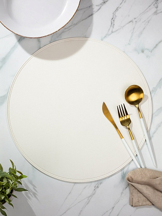 Набор салфеток полимер, 38х38 см, круглый, 4 шт, МП, Y4-8694