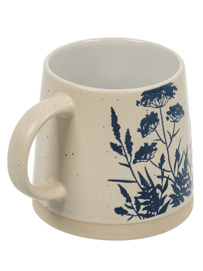 Кружка керамика, 390 мл, Ботаника, 7.9Х9Х9 см, Daniks, Y4-11301, в ассортименте