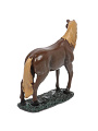 Фигурка декоративная полистоун, Лошадь, 11х9 см, коричневая, Y4-9787 - фото 4