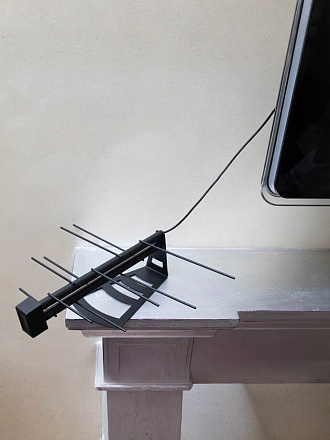 Антенна телевизионная комнатная, DVB-T2, 26 дБ, 2 м, цифровое тв, Rexant, Активная RX-267, 34-0267