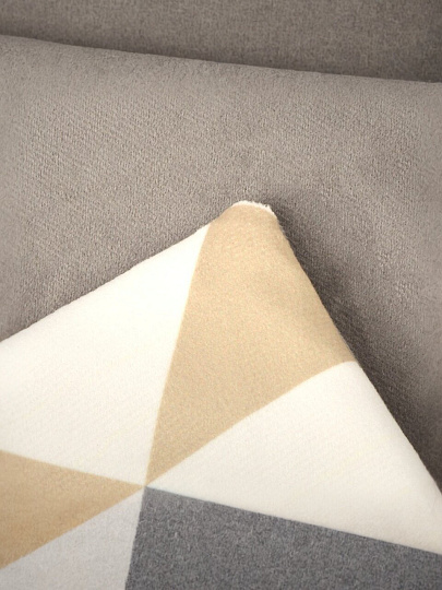 Наволочка декоративная Треугольники, 100% полиэстер, 40 х 40 см