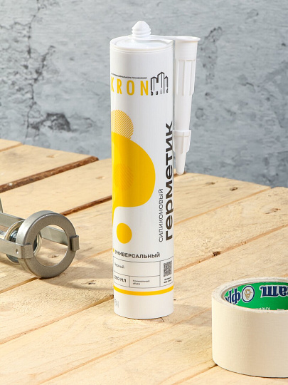 Герметик силиконовый, универсальный, Kronbuild, SUB28, 280 мл, черный