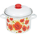 Кастрюля эмалированная ЛЗЭП С-16154АП2 , 4.5 л, рисунок в ассортименте