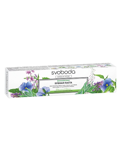 Зубная паста SVOBODA, Фитокомплекс, 124 г