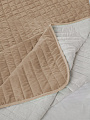 Покрывало 2-спальное, 180х205 см, 100% полиэстер, стеганое, Silvano, Текстура, бежевое - фото 9