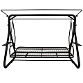 Качели садовые 4-местные, 265х143х176 см, 380 кг, Arno, Дефа Люси, раскладываются в кровать, с москитной сеткой, шоколад, тент, 2 подстаканника, 4 подушки-кресла, металл - фото 7