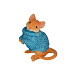 Фигурка декоративная Мышка в свитере 398-299, 7х5х3.5 см, в ассортименте - фото 2