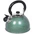 Чайник нержавеющая сталь, 3 л, со свистком, зеркальный, ручка бакелитовая, Daniks, индукция, зеленый, M-009GR - фото 6