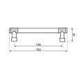 Ручка-скоба мебельная StahlBuro, AP2307-128, 2 шт., матовый белый, 16728 - фото 6