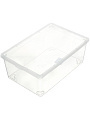 Ящик хозяйственный 10 л, 37х25х14 см, с крышкой, прозрачный, Idea, М 2352 - фото 2
