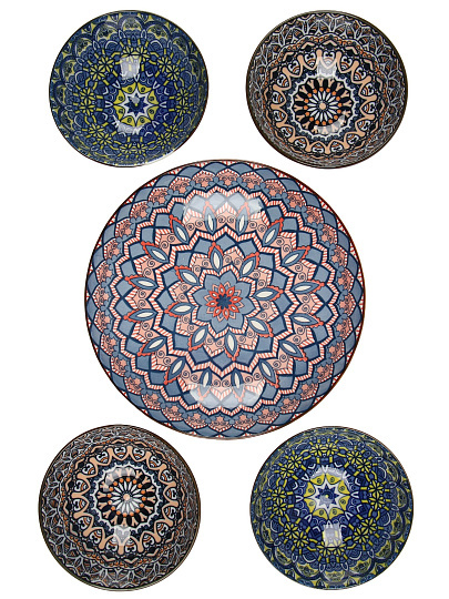 Набор салатников 5 шт, 11х5.5 см, 250мл, 4шт, 20х4см 1шт, Восток, B010444