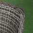 Мебель садовая Green Days, Мокко, черная, стол, 180х100х75 см, 6 кресел, подушка, 150 кг, CYH2076W - фото 5