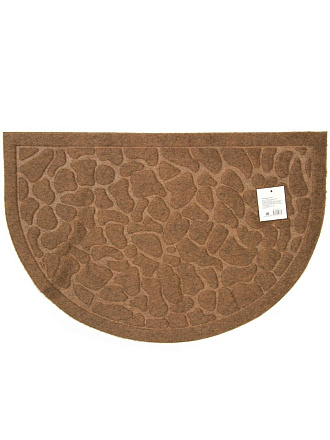 Коврик грязезащитный, 40х60 см, полиэстер, ПВХ, бежевый, Y4-6812