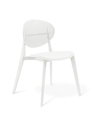 Стул 560х530х845 мм, белый, Sheffilton, SHT-S111-P, СТ-327