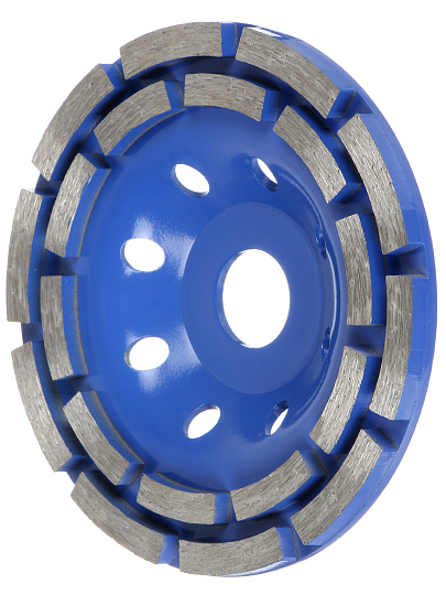 Чашка шлифовальная, Double, 125 мм, алмазная двухрядная, Bartex, R007