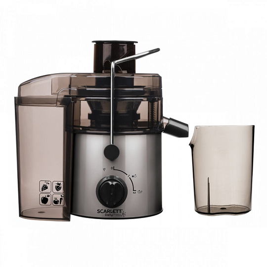 Соковыжималка электрическая Scarlett, SC-JE50S18, 800 Вт, 0.6 л, 2 скорости, 1 л, центробежная
