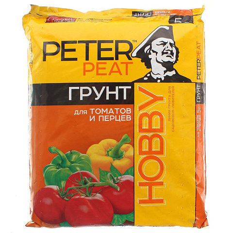 Грунт Hobby, для томатов и перцев, 5 л, Peter Peat