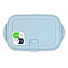 Контейнер пищевой пластик, 0.4 л, голубой, прямоугольный, Violet, Push, 4920433 - фото 3