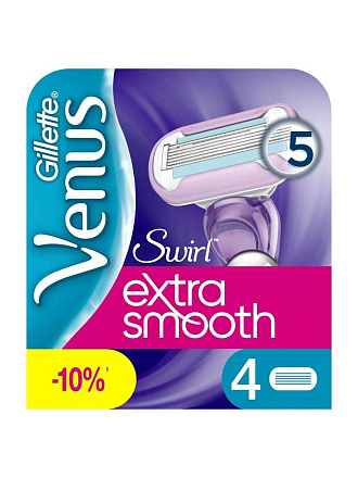 Сменные кассеты для бритв Venus, Swirl, для женщин, 4 шт