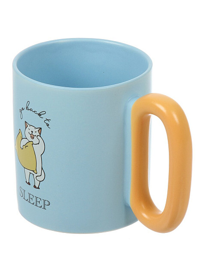 Кружка фарфор, 350 мл, Lively, Atmosphere, AT-K4374, голубая