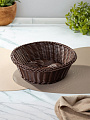 Корзина декоративная 25х8 см, круглая, плетеная, Y4-8896