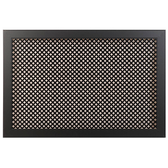 Экран для радиатора, МДФ, 900х600 мм, черный, DE LUXE Глория, Стильный Дом